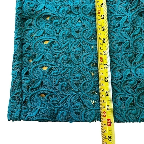 ZARA Green Guipure Lace Tube Dress EUC - Picture 11 of 11